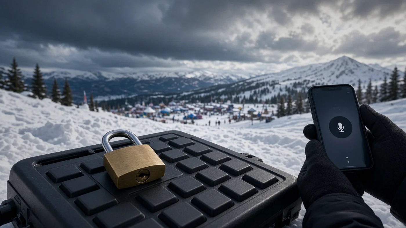 A padlock on a keyboard, for account and channel security