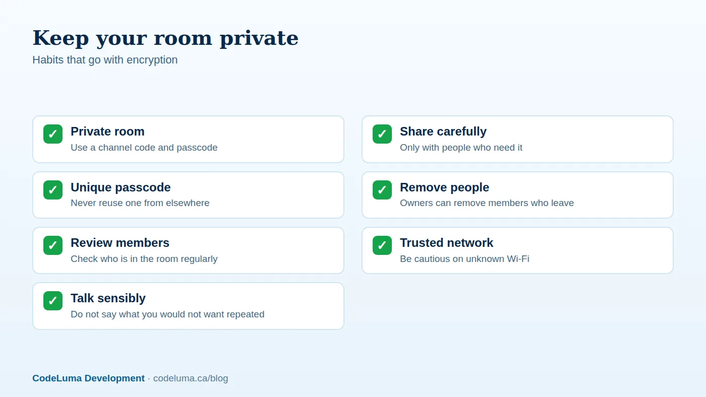 Good habits protect a room as much as the technology does.