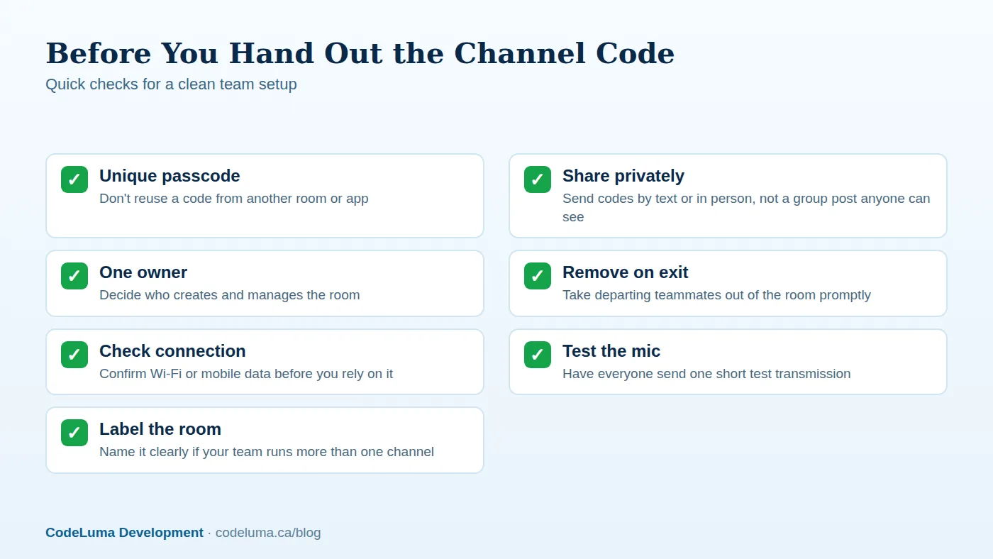 A few minutes of setup prevents most channel headaches later.