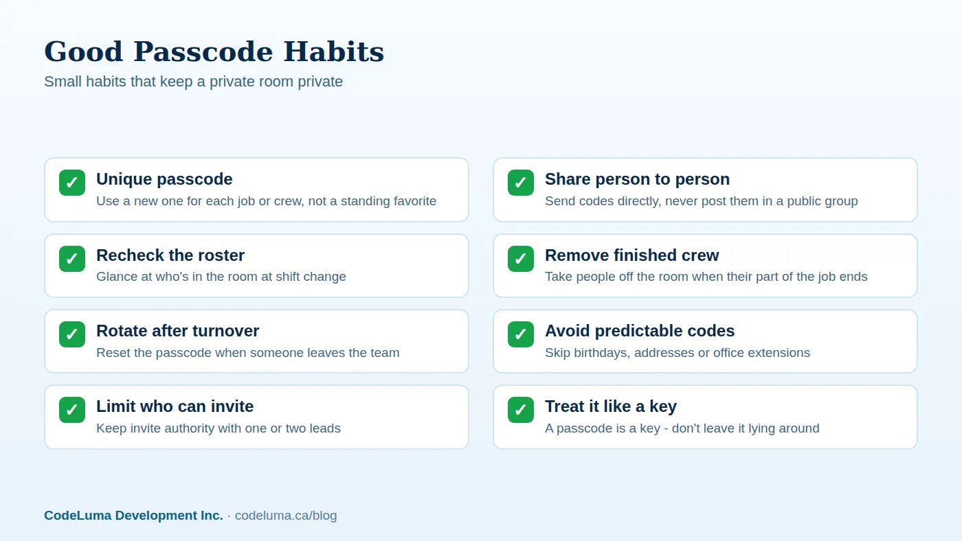 None of this requires special training - just a habit.